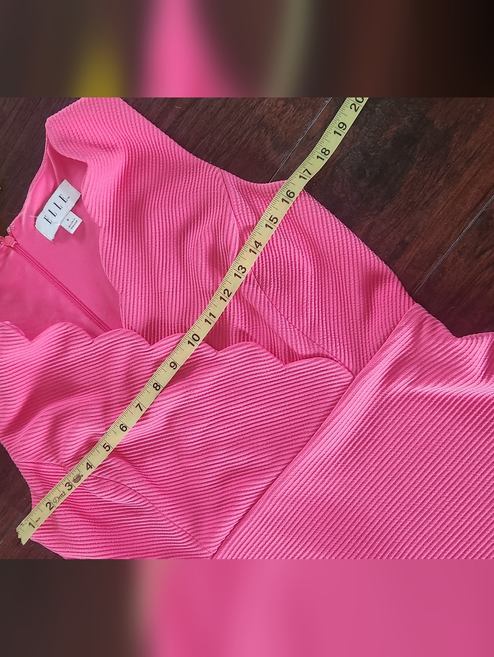 Elle Hot Pink Ribbed Dress 💖 - Picture 7 of 8